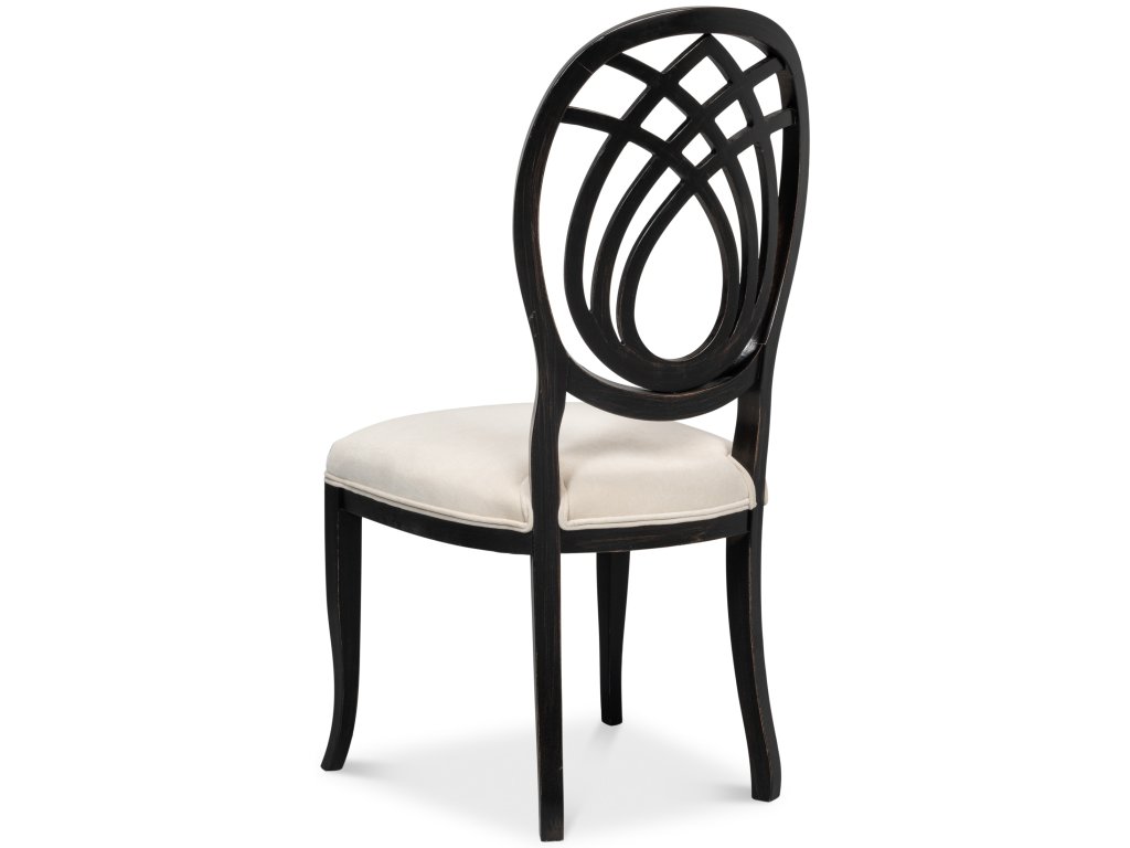 Goccia Side Chair, Nero, Banks Organza - image 5