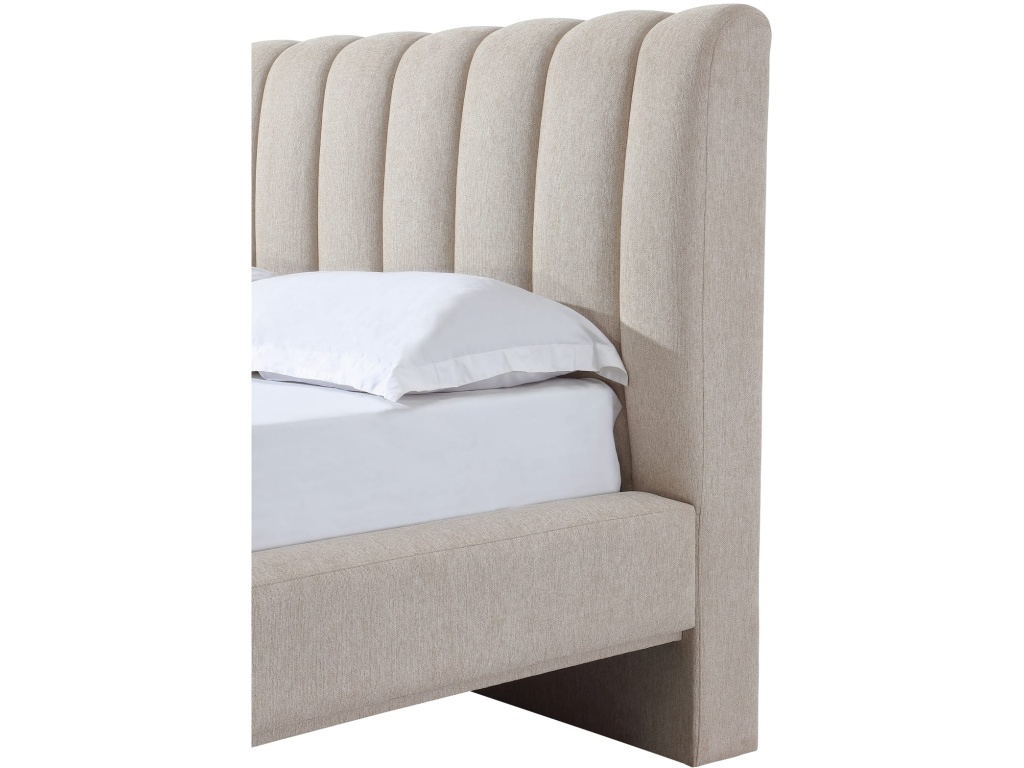 Savage Maximalist Upholstered Bed in Sandy Chenille - image 6