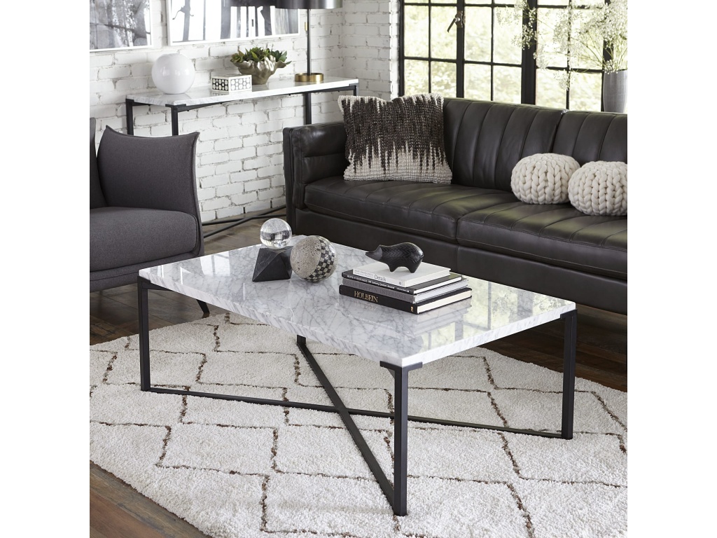 Saxon Coffee Table in Matte Black - main image