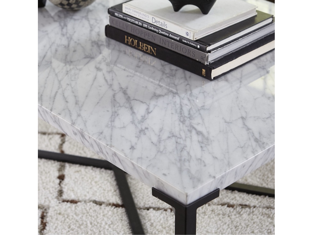 Saxon End Table in Matte Black - image 3