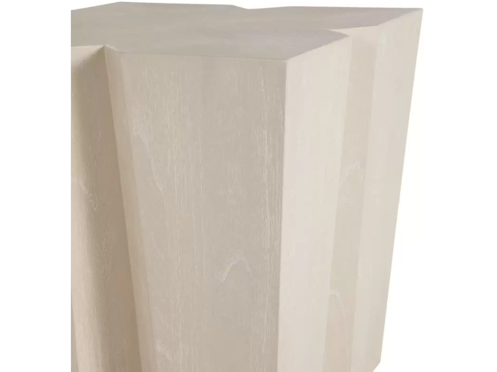 Arthur Side Table- Cerused White - image 2