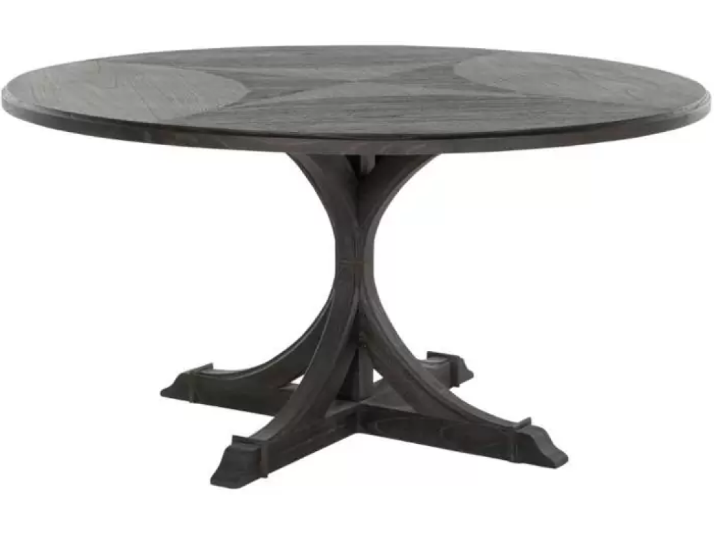 Adams Round Dining Table - Dark - main image
