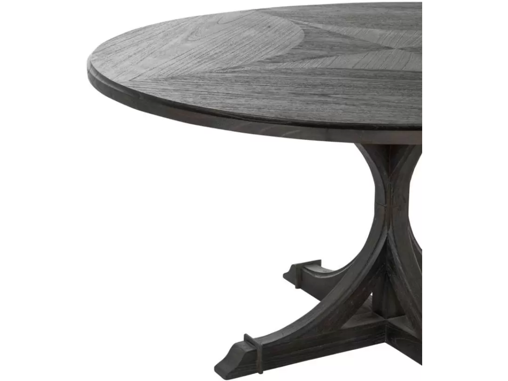 Adams Round Dining Table - Dark - image 2