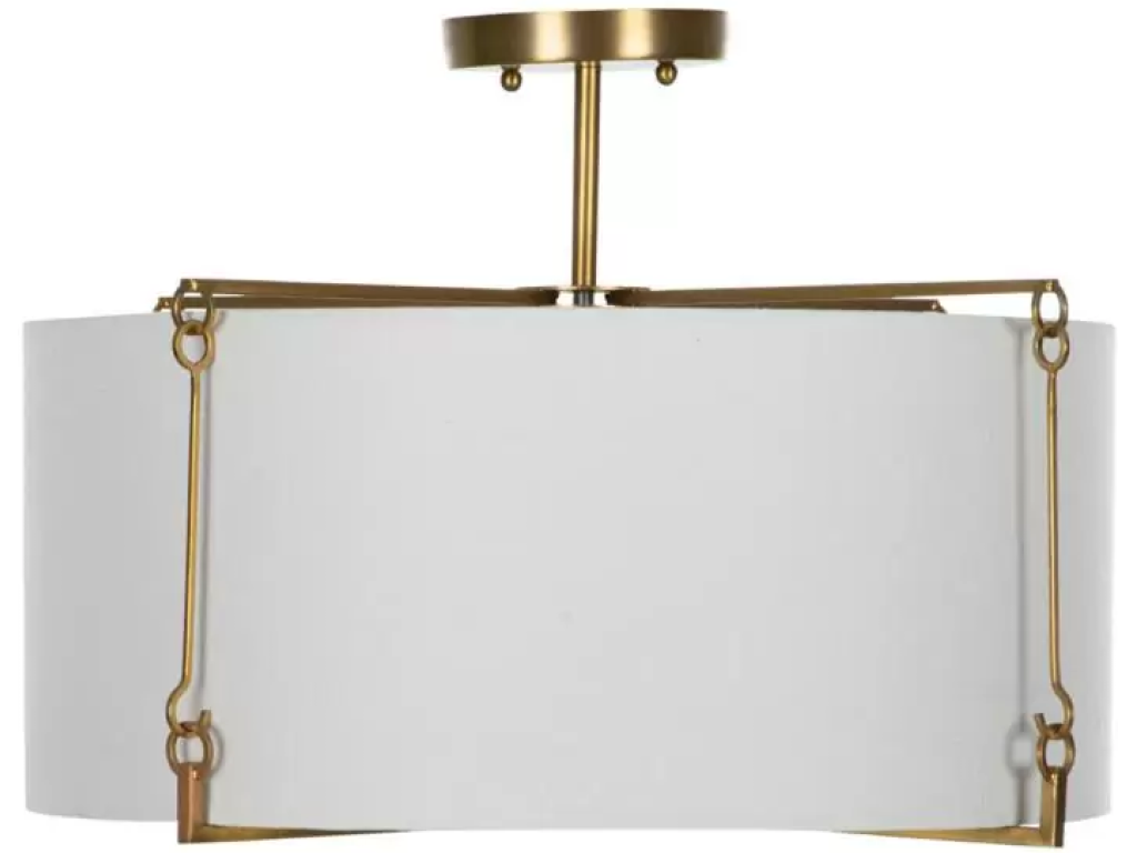 Theresa Semi-Flush Mount - Brass - main image