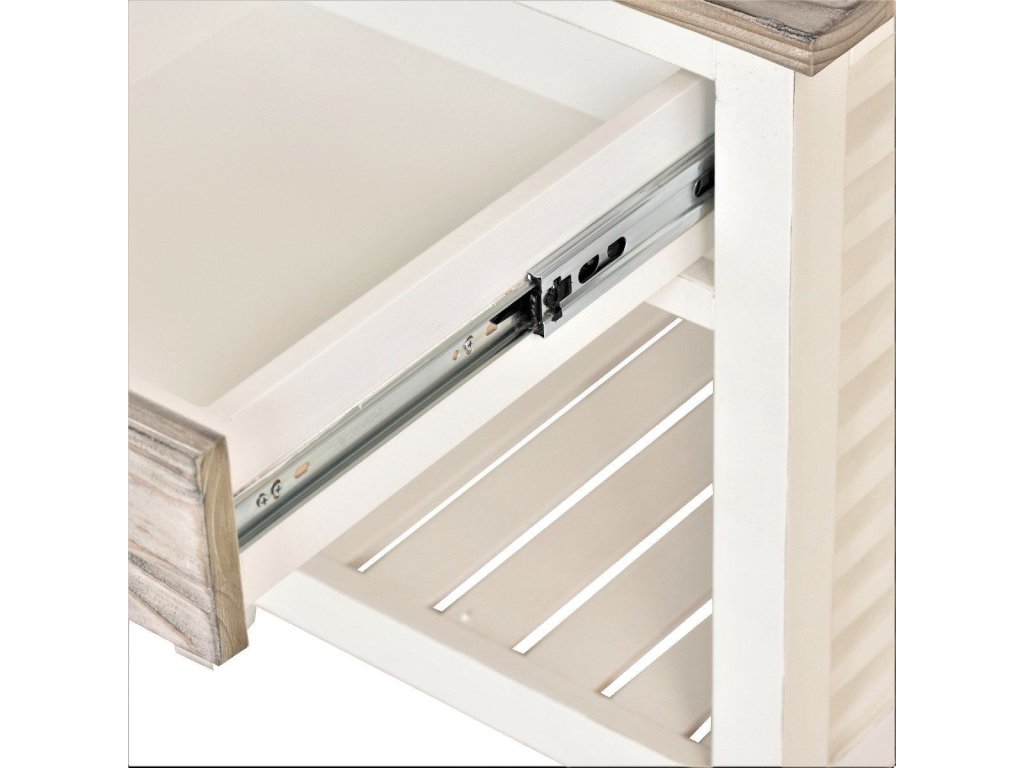 Sea Winds Islamorada End Table in Dapple Grey/Blanc - image 4