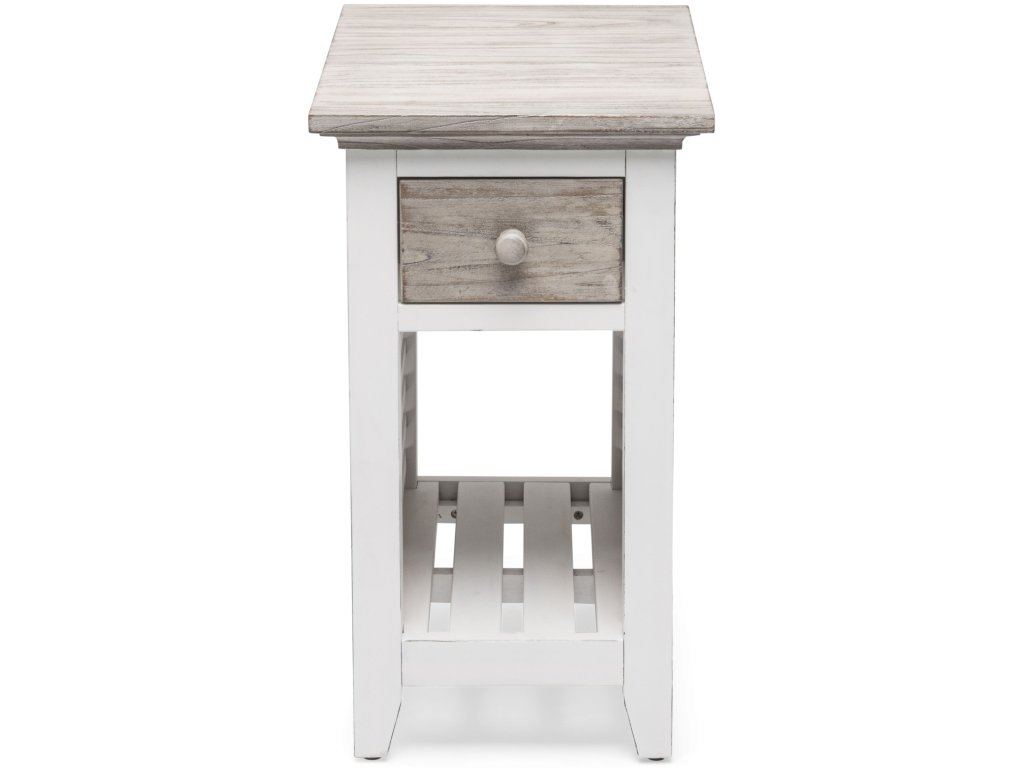 Sea Winds Islamorada Chairside Table in Dapple Grey/Blanc - image 3