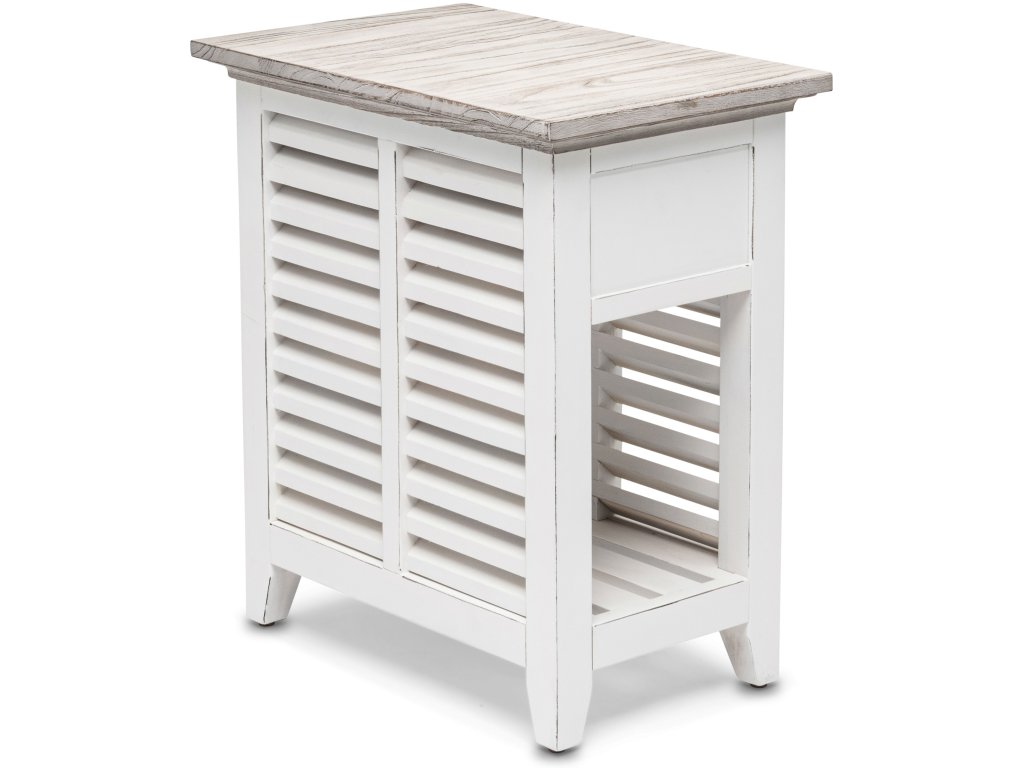 Sea Winds Islamorada Chairside Table in Dapple Grey/Blanc - image 5