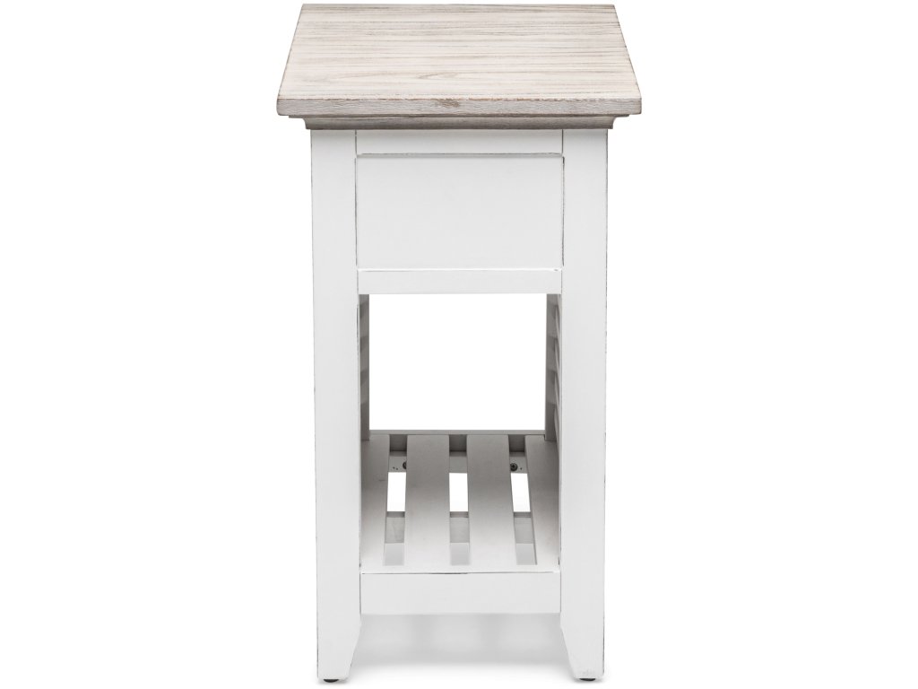 Sea Winds Islamorada Chairside Table in Dapple Grey/Blanc - image 6