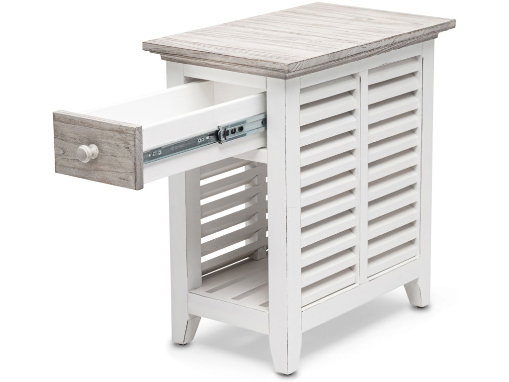 Sea Winds Islamorada Chairside Table in Dapple Grey/Blanc - image 7