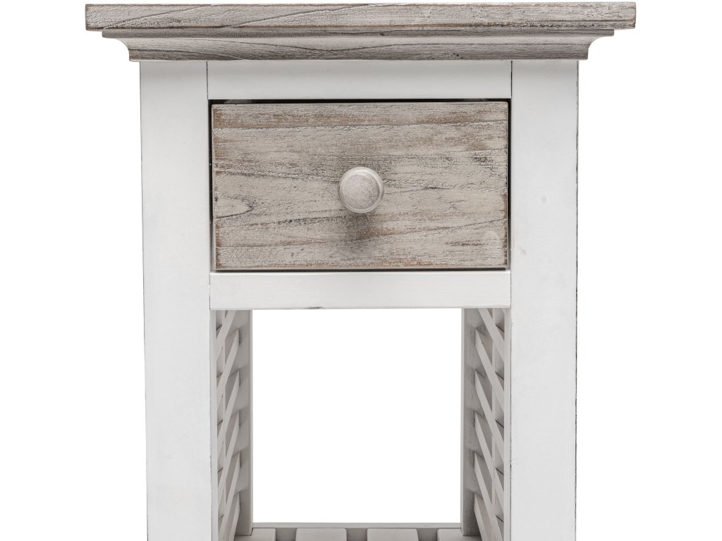 Sea Winds Islamorada Chairside Table in Dapple Grey/Blanc - image 8