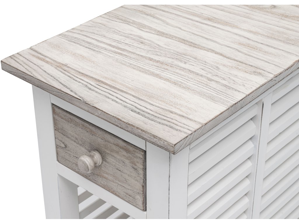 Sea Winds Islamorada Chairside Table in Dapple Grey/Blanc - image 9