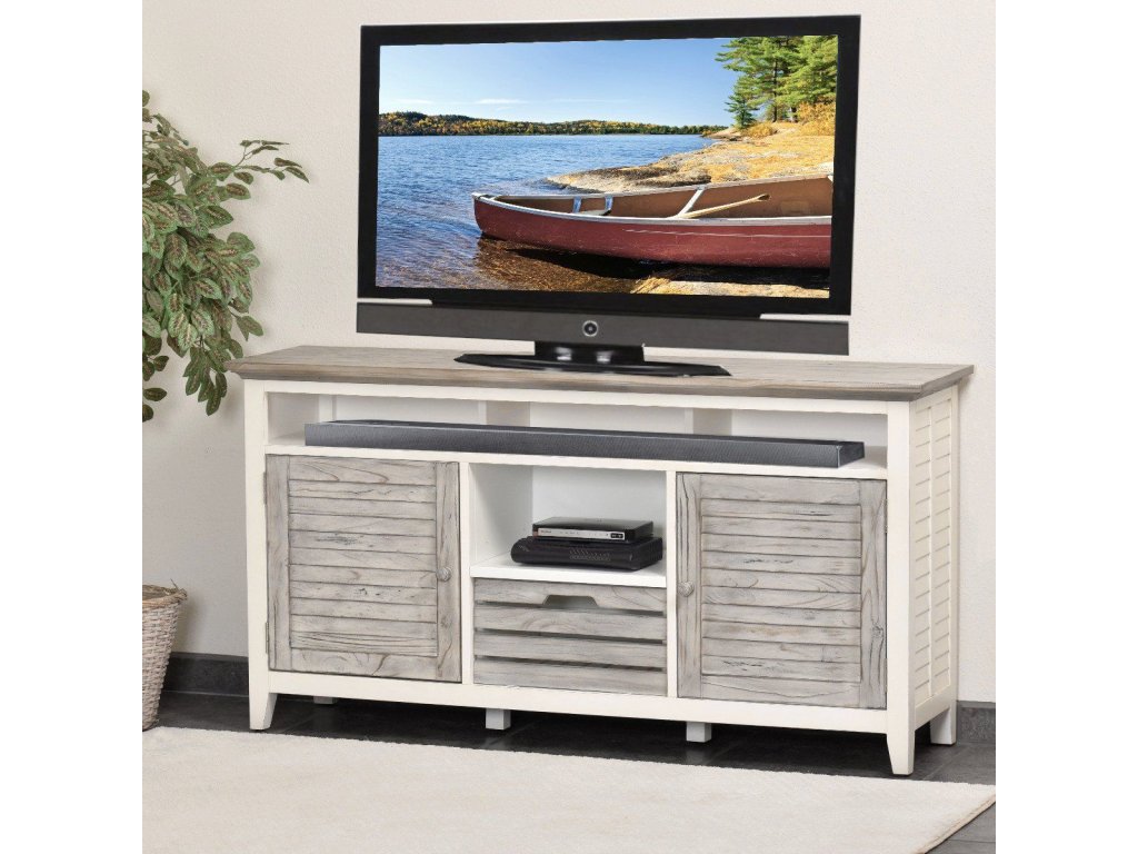 Sea Winds Islamorada Entertainment Center in Dapple Grey/Blanc - image 4