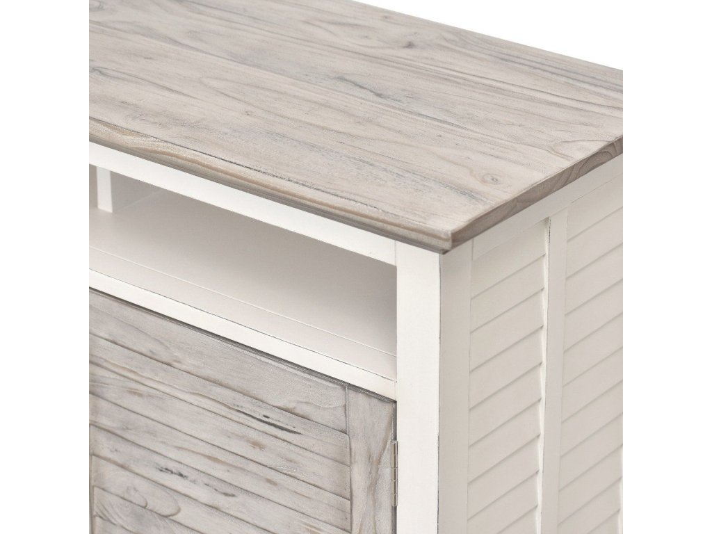 Sea Winds Islamorada Entertainment Center in Dapple Grey/Blanc - image 3