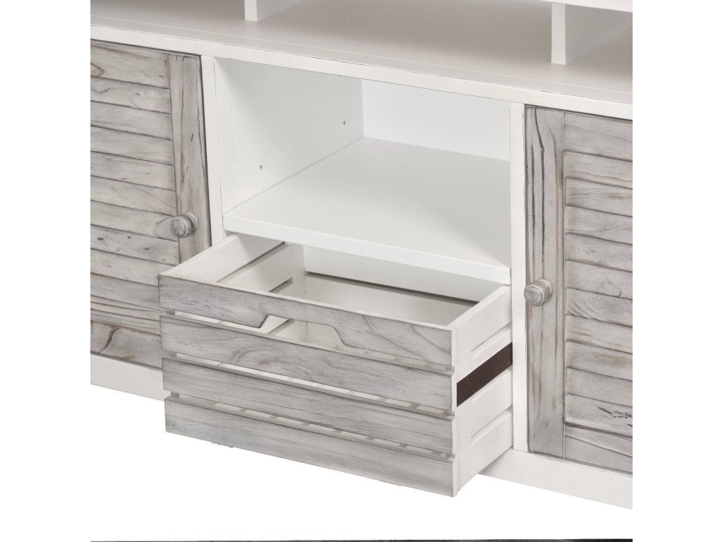 Sea Winds Islamorada Entertainment Center in Dapple Grey/Blanc - image 2
