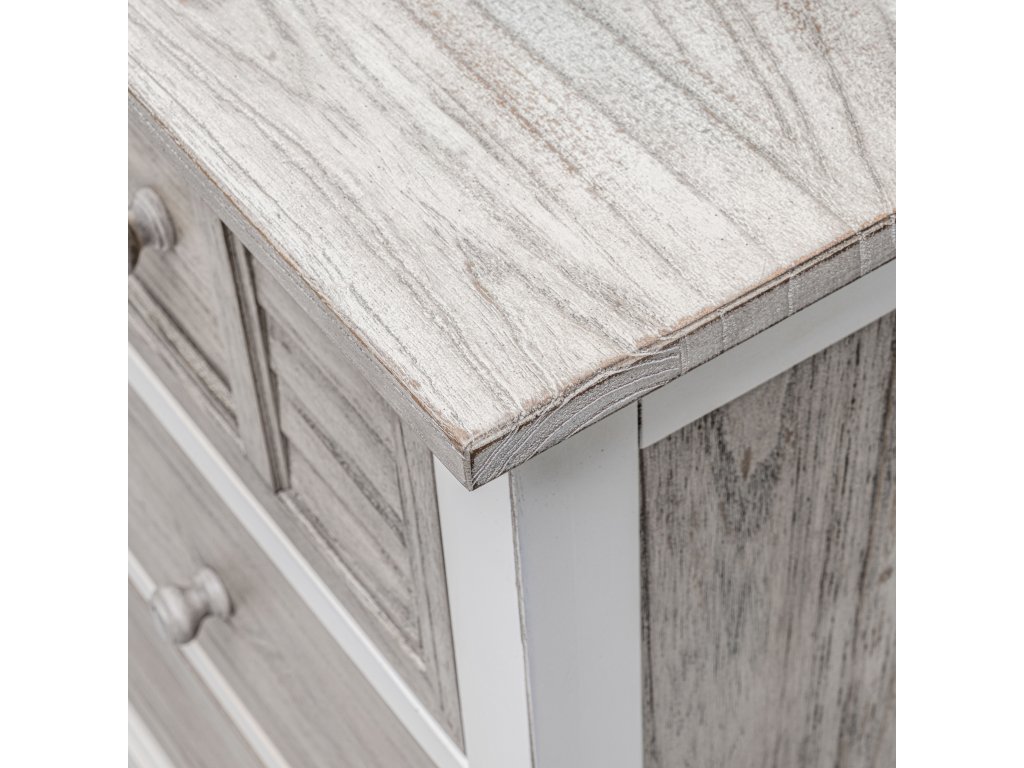 Sea Winds Islamorada 4 Drawer Chest/Single Chest in Dapple Grey/Blanc - image 5