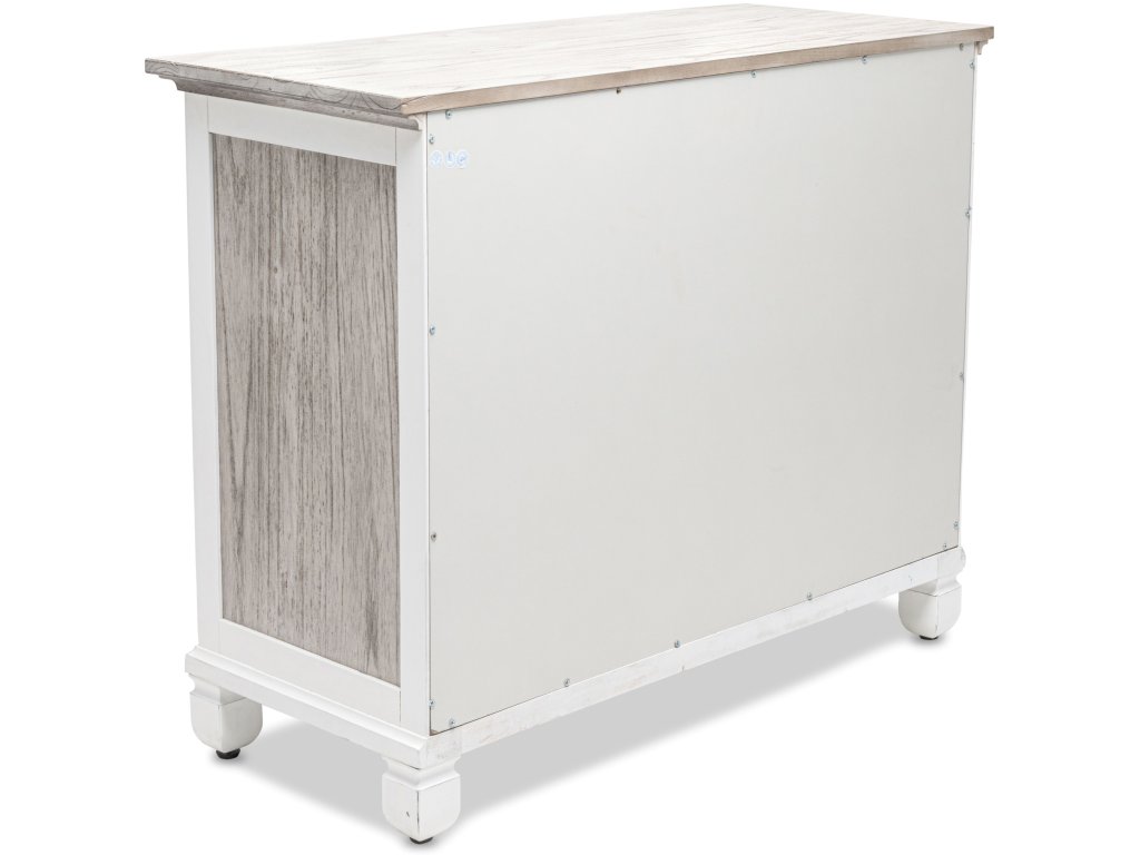 Sea Winds Islamorada 4 Drawer Chest/Single Chest in Dapple Grey/Blanc - image 7