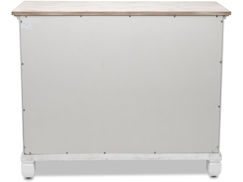 Sea Winds Islamorada 4 Drawer Chest/Single Chest in Dapple Grey/Blanc - image 8