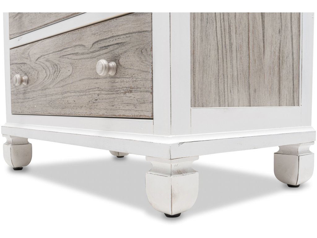 Sea Winds Islamorada 5 Drawer Chest in Dapple Grey/Blanc - image 4
