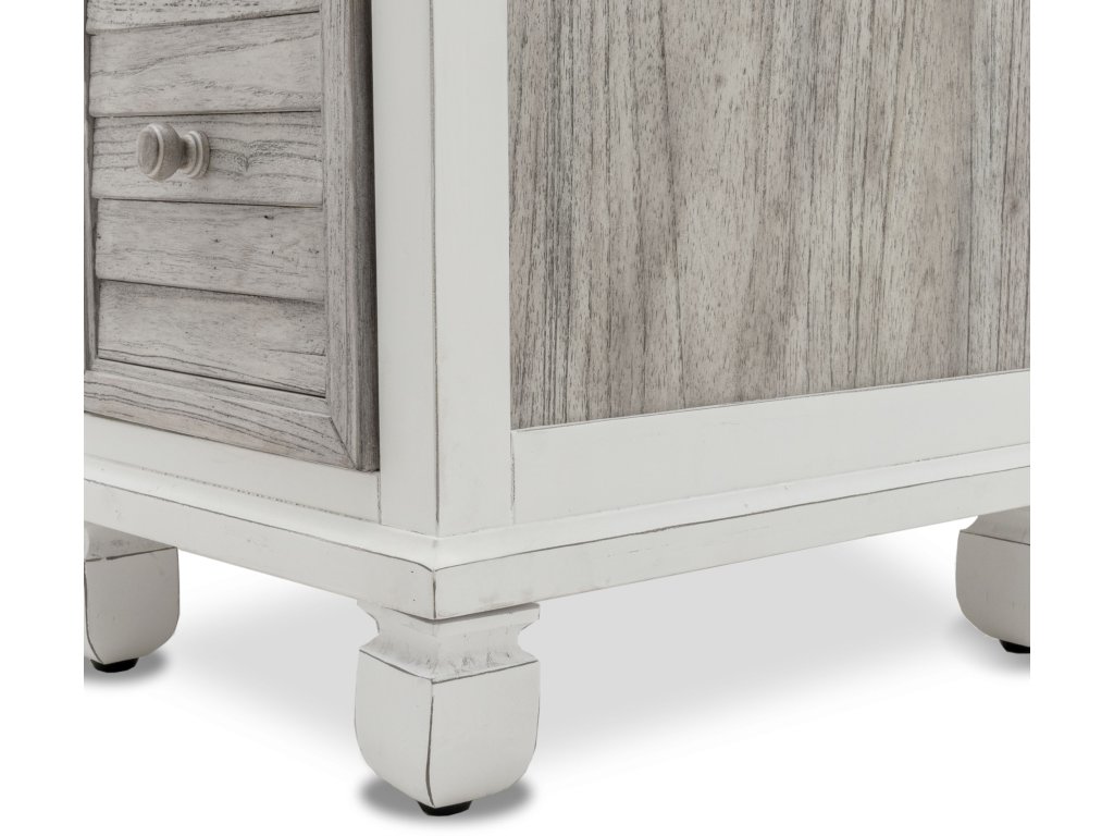 Sea Winds Islamorada Desk & Chair Set in Dapple Grey/Blanc - image 10