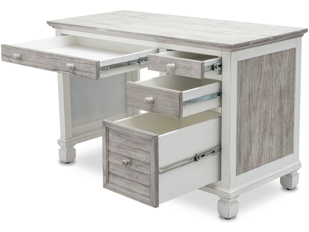 Sea Winds Islamorada Desk & Chair Set in Dapple Grey/Blanc - image 8