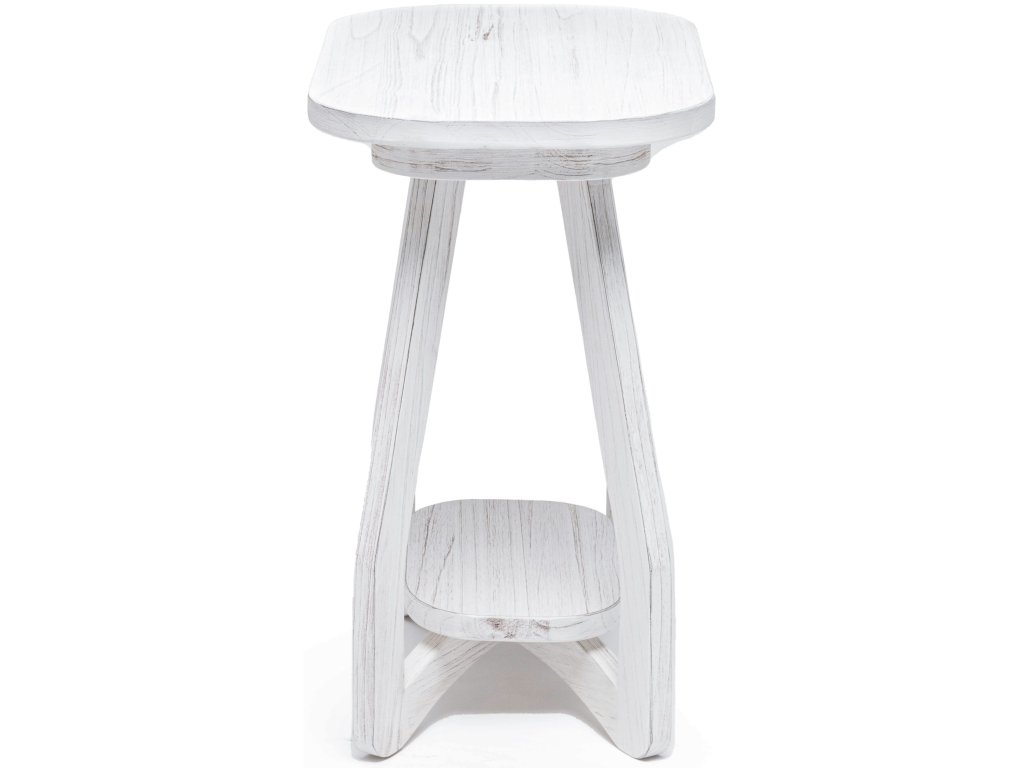 Sea Winds Surfside Chairside Table in Distressed White - image 2