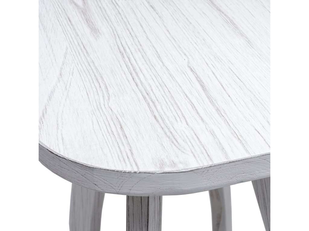 Sea Winds Surfside Chairside Table in Distressed White - image 3