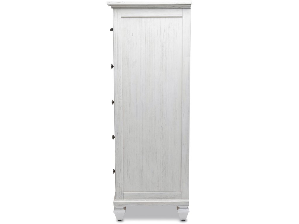 Sea Winds Surfside 5 Drawer Chest in Distressed White - image 3