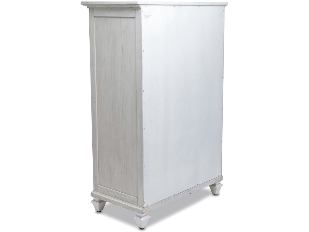 Sea Winds Surfside 5 Drawer Chest in Distressed White - image 4