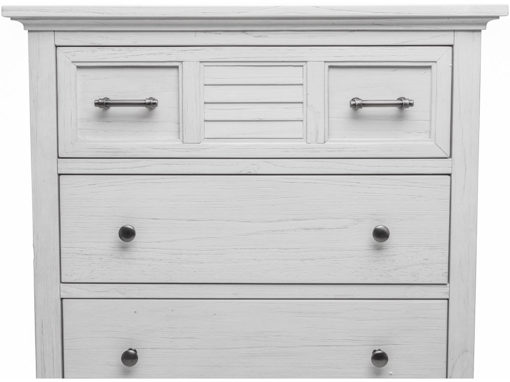 Sea Winds Surfside 5 Drawer Chest in Distressed White - image 8