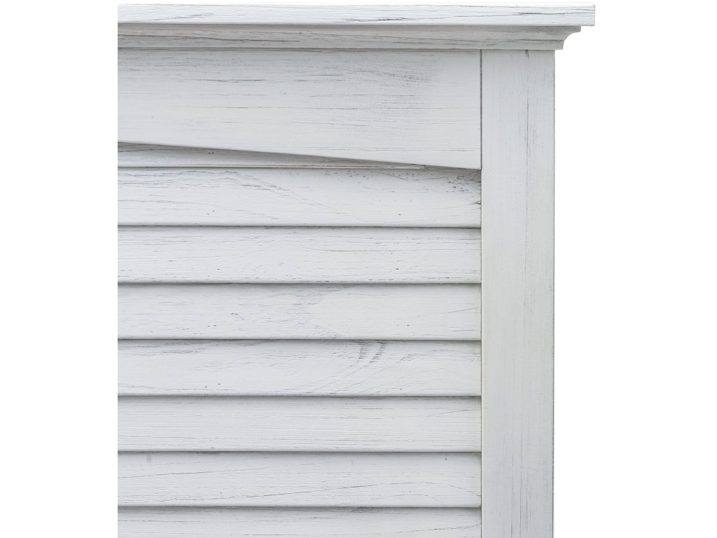 Sea Winds Surfside King Headboard in Distressed White - image 4