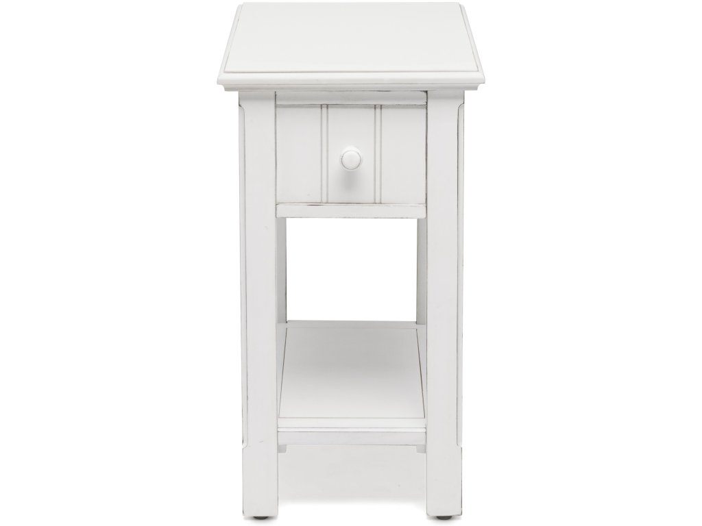 Sea Winds Monaco Chairside Table in Blanc - image 1