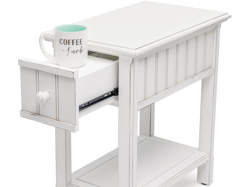 Sea Winds Monaco Chairside Table in Blanc - image 7