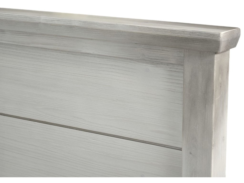 Sea Winds Geneva King Solidwood Headboard in Distressed White - image 2