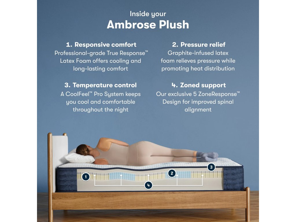 Serta iComfortPro Ambrose Plush 13" Latex Foam Mattress - image 1