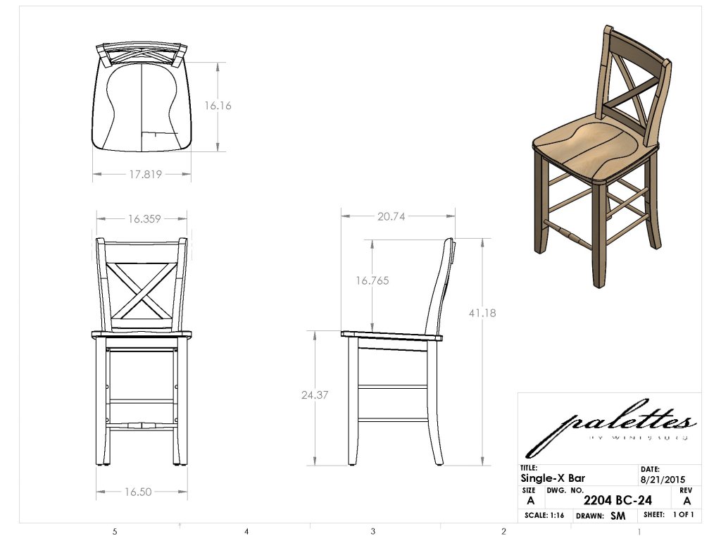 MAVIN Single-X Side Chair, alternate view 4