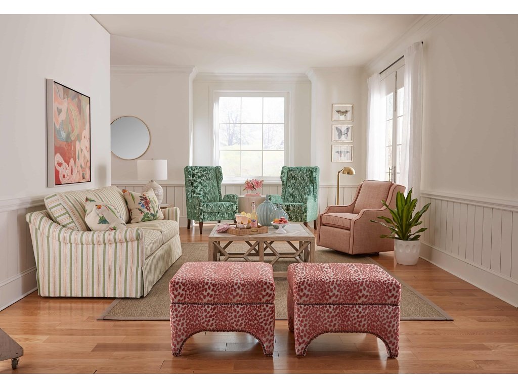 Emme Skirted Studio Sofa (Topstitch) - image 1