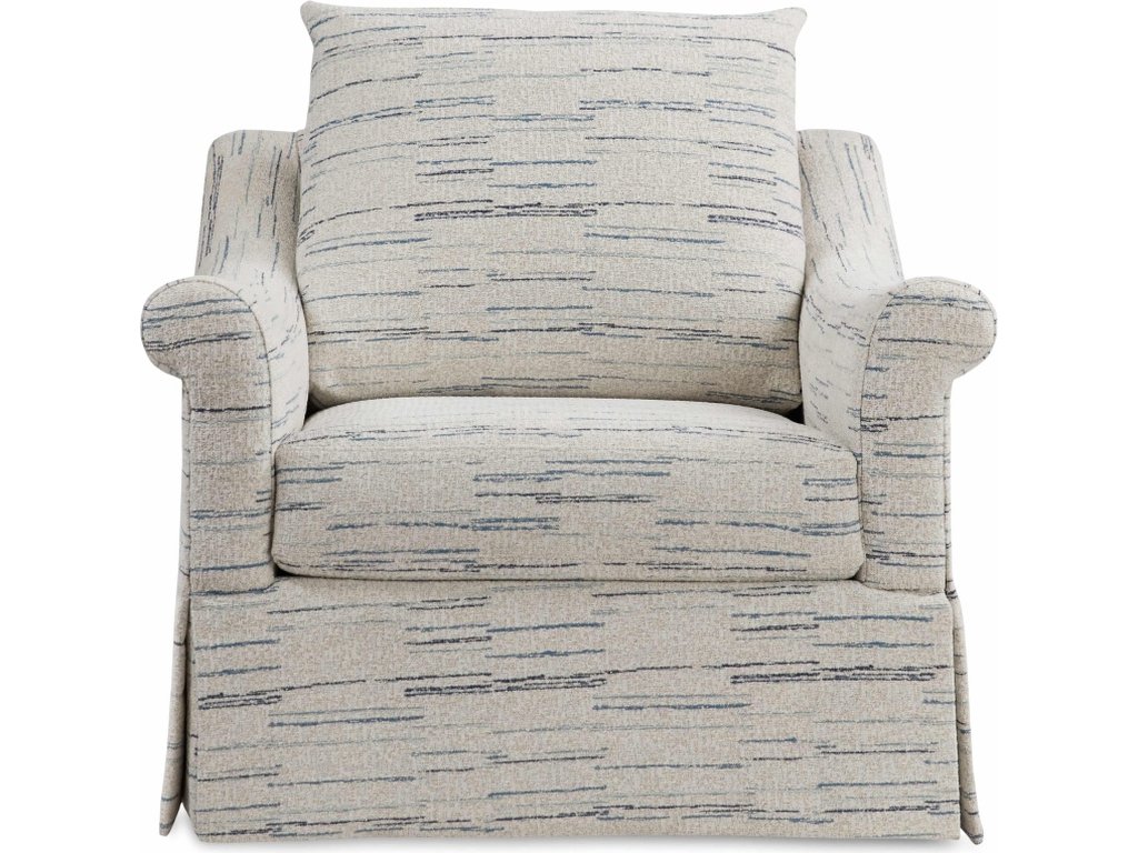 Emme Skirted Swivel Chair (Topstitch) - image 3