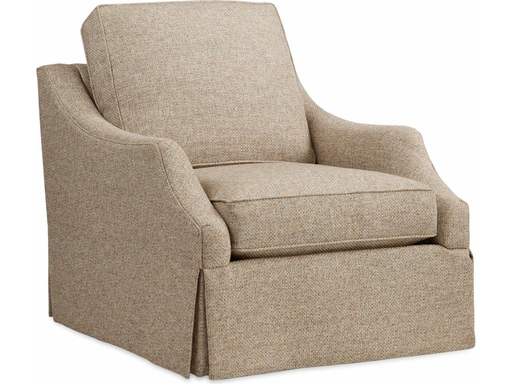 Bea Skirted Swivel Chair (Welt) - main image