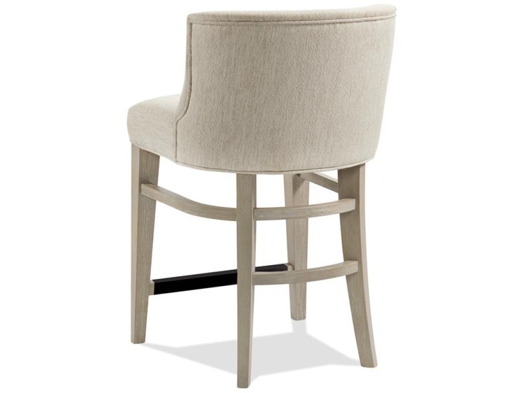 Upholstered Curved Back Counter Stool - image 3
