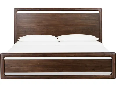 Sol Acacia Wood Platform Bed in Brown Spice - Alternative View