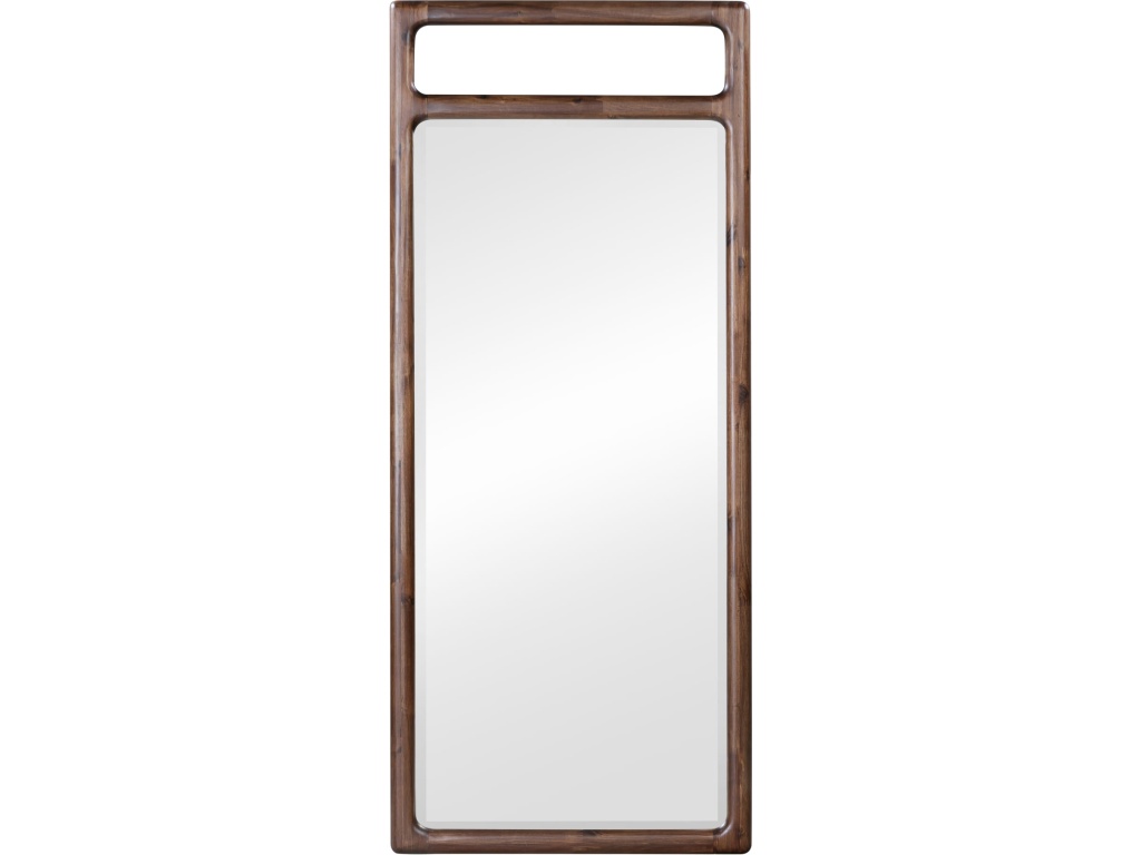Sol Beveled Glass Floor Mirror in Brown Spce - image 2