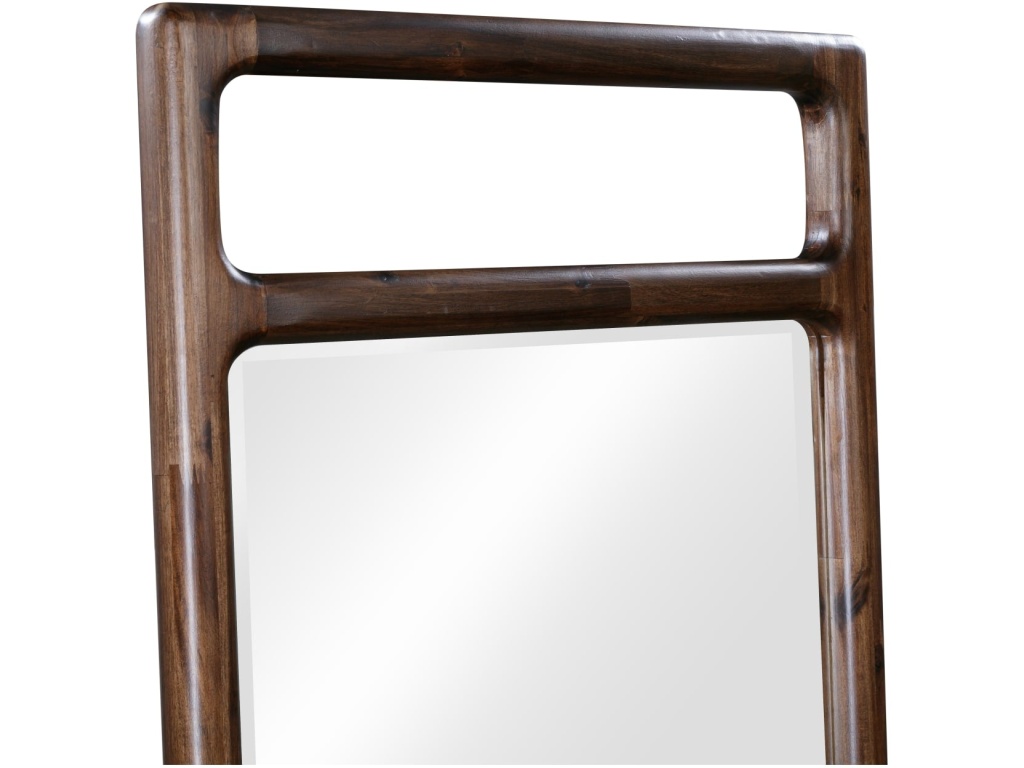Sol Beveled Glass Floor Mirror in Brown Spce - image 3