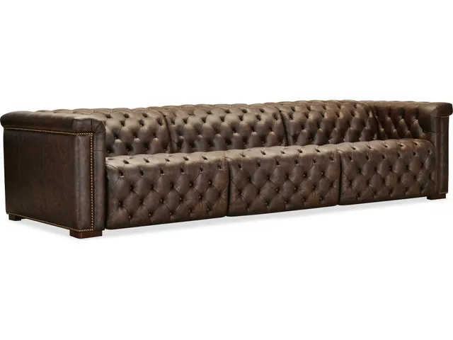 Savion Deux 3 Seat Sofa with Two Power Recliners and Three Power Headrests
