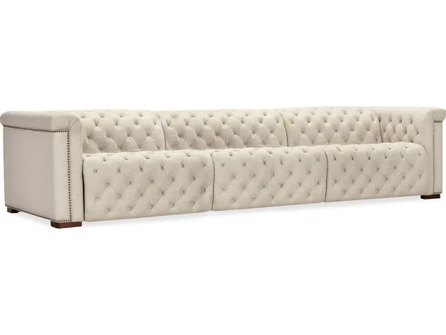 Savion Deux 3 Seat Sofa with Two Power Recliners and Three Power Headrests