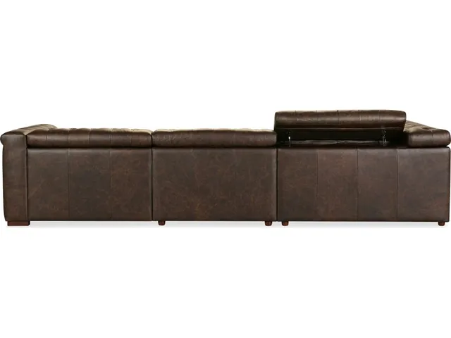 Savion Deux 5 Seat Sectional with Three Power Recliners and Six Power Headrests - Alternative View