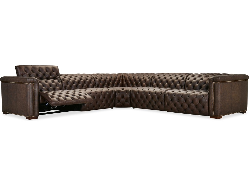 Savion Deux 5 Seat Sectional with Three Power Recliners and Six Power Headrests - image 5