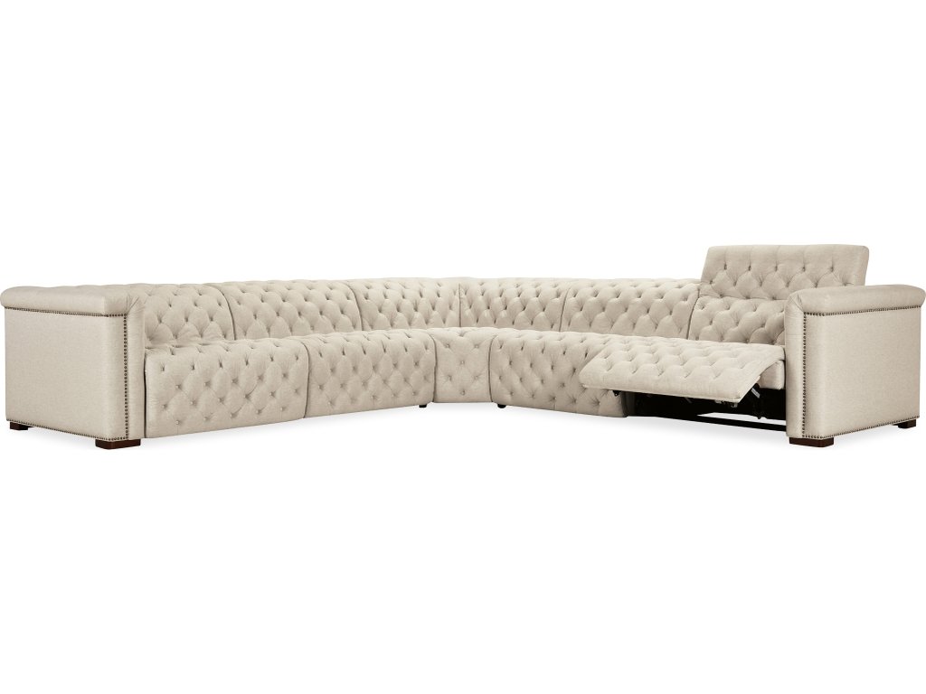 Savion Deux 5 Seat Sectional with Three Power Recliners and Six Power Headrests - image 5