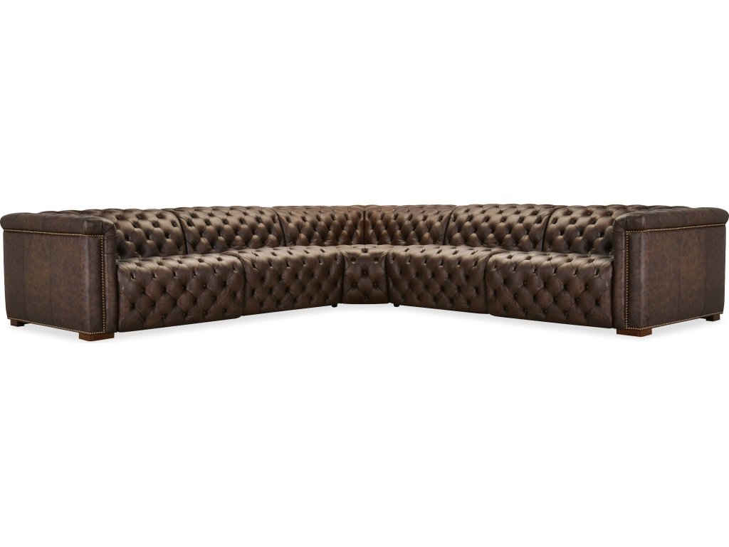 Savion Deux 5 Seat Sectional with Four Power Recliners and Six Power Headrests - main image