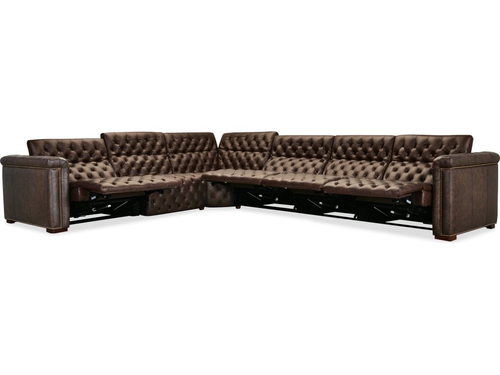 Savion Deux 6 Seat Sectional with Four Power Recliners and Seven Power Headrests - image 1