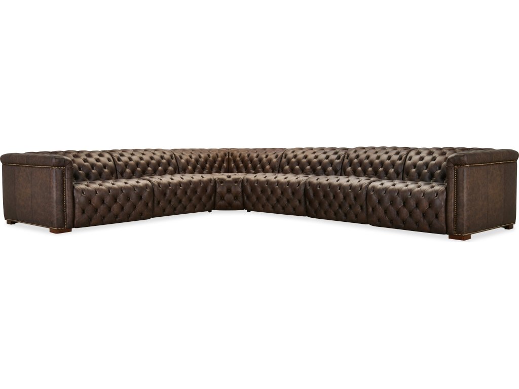 Savion Deux 6 Seat Sectional with Four Power Recliners and Seven Power Headrests - main image